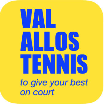 Logo of the tennis camp for adults and young tennis player in the val d'allos international tennis camp